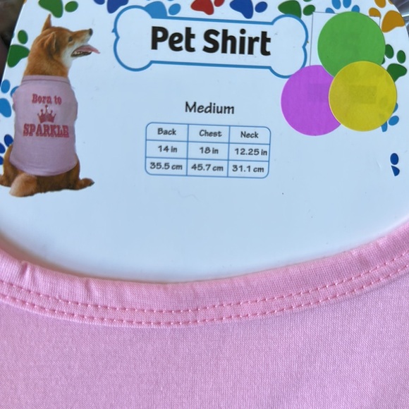 NWT DOG FEMALE SHIRT WITH MATCHING BANDANNA Born to sparkle, poop bags, & holder - Picture 7 of 8